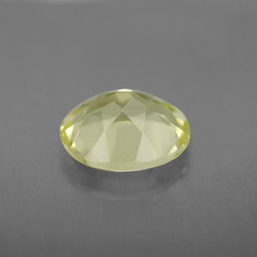 Quarzo naturale giallo da 3,28 ct, taglio ovale, VS