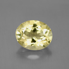 Quarzo naturale giallo da 3,72 ct, taglio ovale, VVS-VS