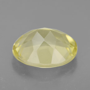 Quarzo naturale giallo da 3,37 ct, taglio ovale, VVS-VS