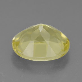 Quarzo naturale giallo da 3,52 ct, taglio ovale, VVS