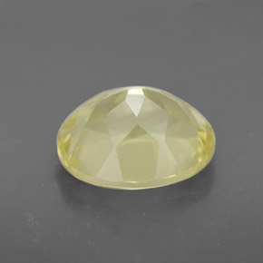 Quarzo Giallo limone naturale da 3.18 ct, Taglio ovale, VVS