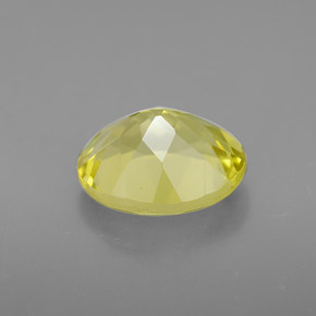 Quarzo naturale giallo da 3,34 ct, taglio ovale, VVS