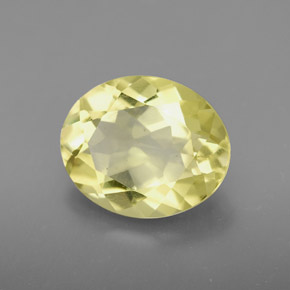 Quarzo naturale giallo da 3,17 ct, taglio ovale, VVS-VS