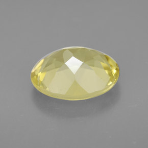 Quarzo naturale giallo da 3,17 ct, taglio ovale, VVS-VS