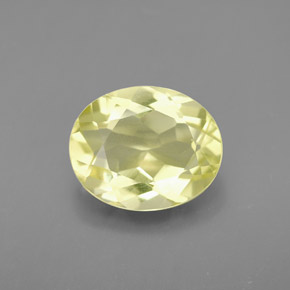 Quarzo naturale giallo da 3,16 ct, taglio ovale, VVS-VS