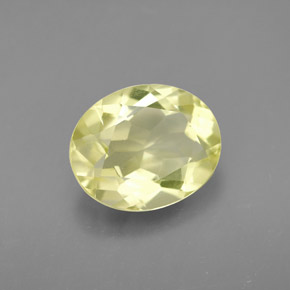 Quarzo naturale giallo da 3,16 ct, taglio ovale, VVS-VS