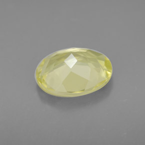 Quarzo naturale giallo da 3,16 ct, taglio ovale, VVS-VS