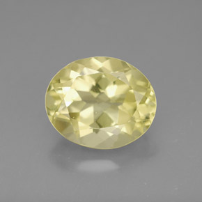 Quarzo naturale giallo da 3,45 ct, taglio ovale, VVS-VS