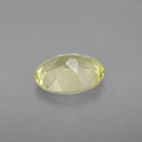 Quarzo naturale giallo da 2,91 ct, taglio ovale, VVS