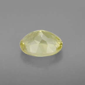 Quarzo naturale giallo da 3,47 ct, taglio ovale, VVS