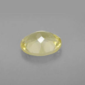 Quarzo naturale giallo da 2,96 ct, taglio ovale, VVS