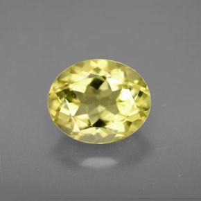 Quarzo naturale giallo da 3,55 ct, taglio ovale, VVS-VS