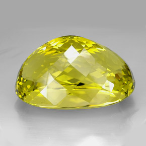Quarzo naturale giallo da 604,50 ct, taglio ovale, VVS