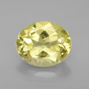 Quarzo naturale giallo da 3,30 ct, taglio ovale, VVS