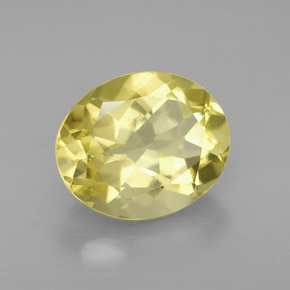 Quarzo naturale giallo da 3,30 ct, taglio ovale, VVS