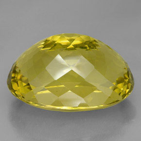 Quarzo Giallo limone naturale da 91.55 ct, Taglio ovale, VVS