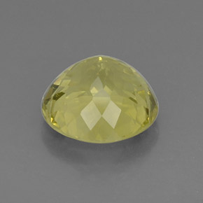 Quarzo Giallo limone naturale da 7.13 ct, Taglio rotondo, VVS-VS
