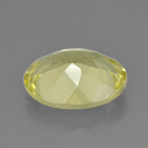 Quarzo naturale giallo da 2,95 ct, taglio ovale, VVS