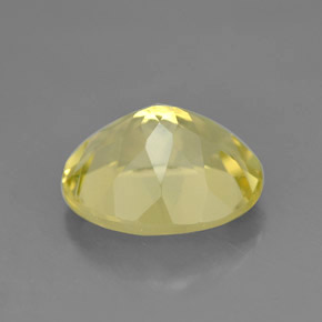 Quarzo naturale giallo da 3,29 ct, taglio ovale, VVS
