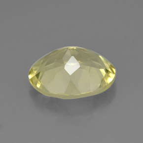 Quarzo naturale giallo da 3,04 ct, taglio ovale, VVS