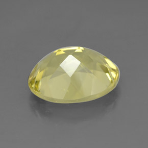 Quarzo naturale giallo da 3,28 ct, taglio ovale, VVS
