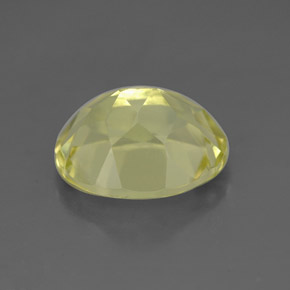 Quarzo naturale giallo da 3,45 ct, taglio ovale, VVS
