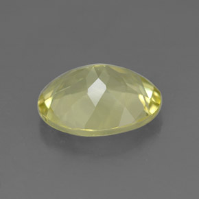Quarzo naturale giallo da 3,07 ct, taglio ovale, VVS