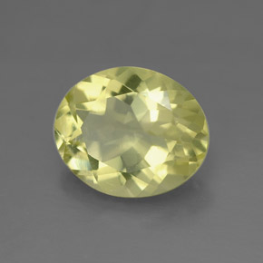 Quarzo naturale giallo da 3,19 ct, taglio ovale, VVS