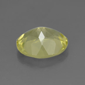 Quarzo naturale giallo da 3,19 ct, taglio ovale, VVS