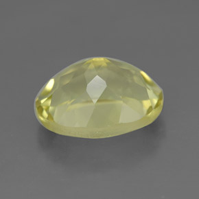 Quarzo naturale giallo da 3,82 ct, taglio ovale, VVS