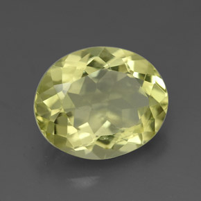 Quarzo naturale giallo da 3,06 ct, taglio ovale, VVS-VS