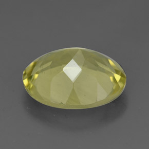 Quarzo naturale giallo da 3,11 ct, taglio ovale, VVS