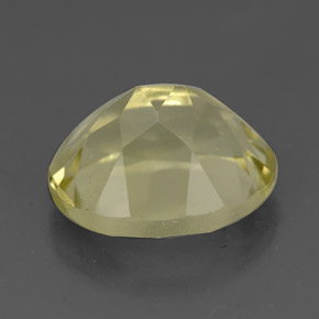 Quarzo naturale giallo da 3,77 ct, taglio ovale, VVS