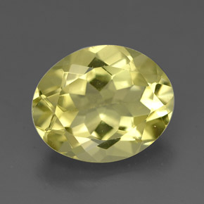 Quarzo naturale giallo da 3,20 ct, taglio ovale, VVS