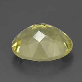 Quarzo naturale giallo da 3,29 ct, taglio ovale, VVS
