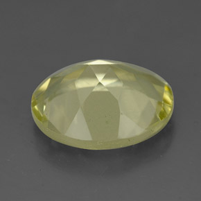 Quarzo naturale giallo da 3,24 ct, taglio ovale, VVS