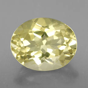 Quarzo naturale giallo da 3,28 ct, taglio ovale, VVS-VS