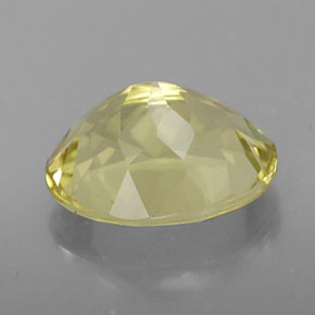 Quarzo naturale giallo da 3,28 ct, taglio ovale, VVS-VS