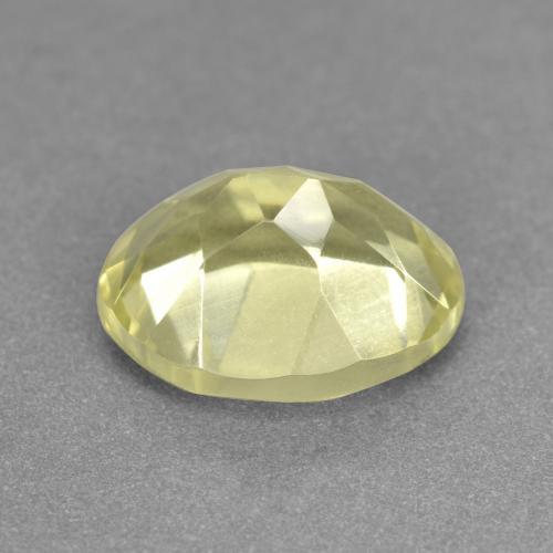 Quarzo naturale giallo da 3,49 ct, taglio ovale, VVS