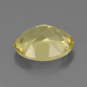 Quarzo naturale giallo da 3,02 ct, taglio ovale, VVS