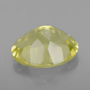 Quarzo naturale giallo da 3,19 ct, taglio ovale, VVS
