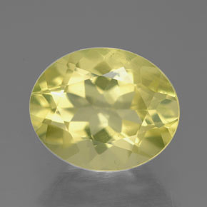 Quarzo naturale giallo da 3,12 ct, taglio ovale, VVS-VS