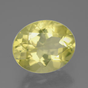 Quarzo naturale giallo da 3,12 ct, taglio ovale, VVS-VS
