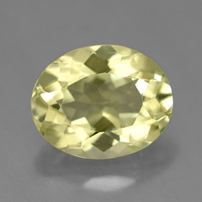 Quarzo Giallo limone naturale da 3.70 ct, Taglio ovale, VVS