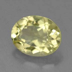 Quarzo Giallo limone naturale da 3.70 ct, Taglio ovale, VVS