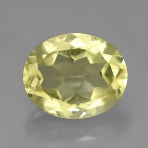 Quarzo naturale giallo da 3,68 ct, taglio ovale, VVS-VS