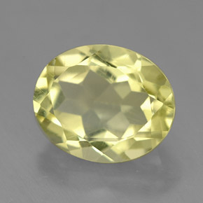 Quarzo naturale giallo da 3,68 ct, taglio ovale, VVS-VS