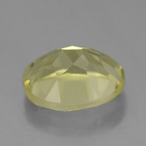 Quarzo naturale giallo da 3,68 ct, taglio ovale, VVS-VS
