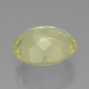 Quarzo naturale giallo da 3,32 ct, taglio ovale, VVS