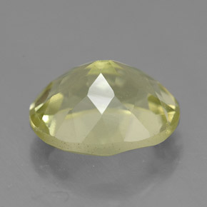 Quarzo naturale giallo da 3,73 ct, taglio ovale, VVS